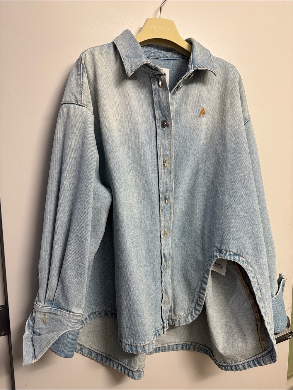 The Attico Light Blue Oversized Denim Jacket